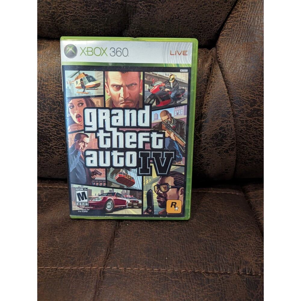 Grand Theft Auto IV ( 4 ) (Xbox 360, 2008) Liberty City Guidebook Included